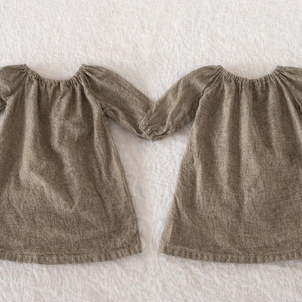 Willow & Hazel Handmade Linen Dress 6–9M | Made in USA